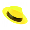 Chapeau jaune fluorescent Al capone