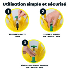 Bouteille d'hélium pour gonfler 30 ballons 2