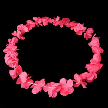 Collier fluorescent rose hawai