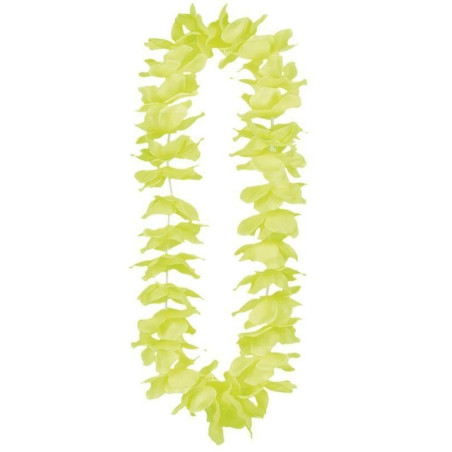 Collier fluorescent jaune hawai