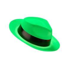 Chapeau Fluo Al Capone vert
