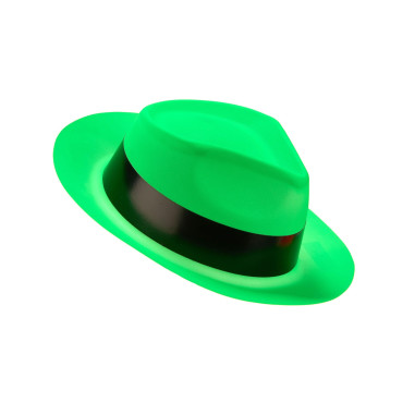 Chapeau vert fluorescent Al capone