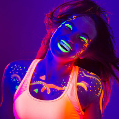 Peinture blanc Fluo Corps 12 ml 2