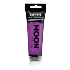 Peinture pour le visage UV néon intense violet