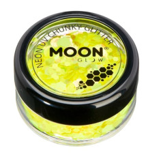 Paillettes fluo chunky jaune