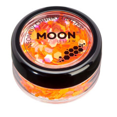 Paillettes fluo chunky orange