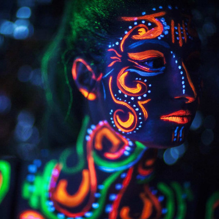 Peinture rose Fluo Corps à l'eau