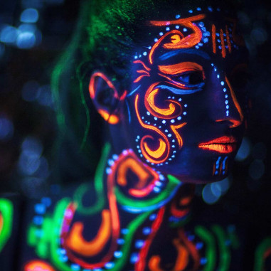 Peinture rouge Fluo Corps à l'eau