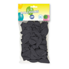 50 ballons de baudruche Noir, TOP PRIX - 23 cm - 100% éco responsable