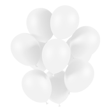 50 ballons de baudruche Blanc, TOP...