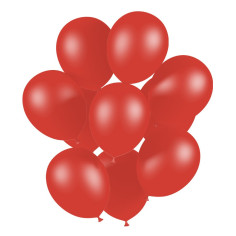50 ballons éco responsable rouge 2