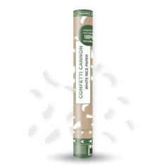 Canon à confettis solubles blancs biodégradables