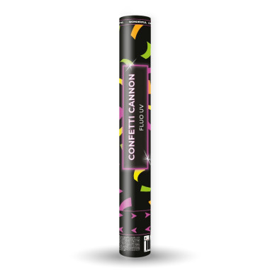Canon à confettis fluo 40 cm