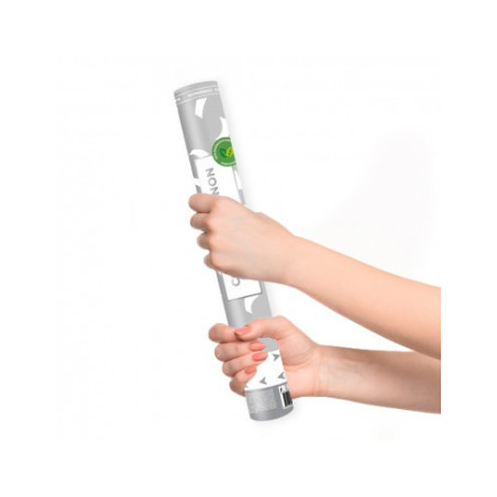 Canon à confettis blancs