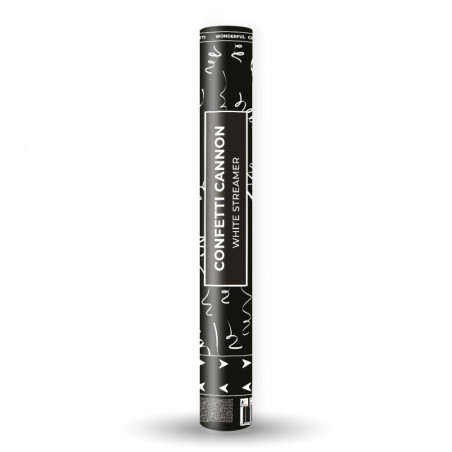 Canon à confettis blancs