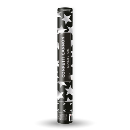 Canon à confettis argents