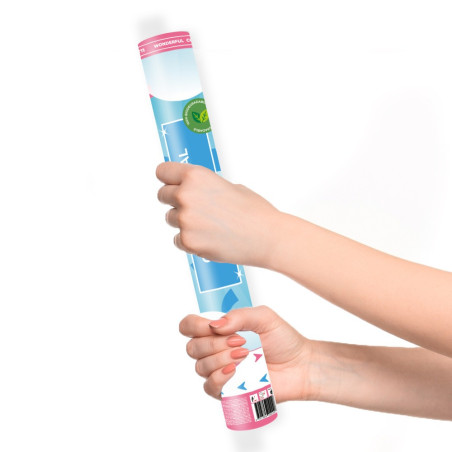 Canon à confettis de Gender reveal rose