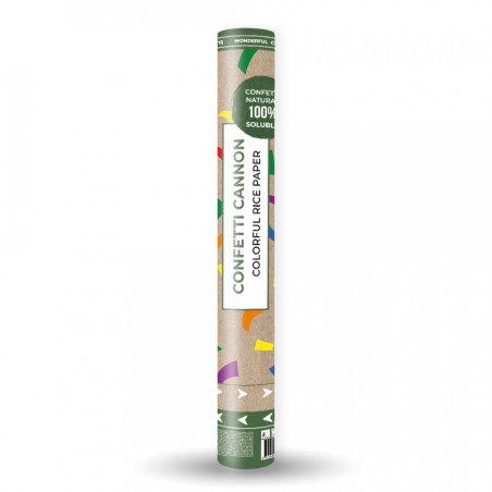 Canon à confettis multicolores biodégradables