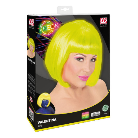 Perruque fluo coupe carré