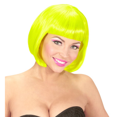 Perruque fluo jaune Perruque fluo jaune