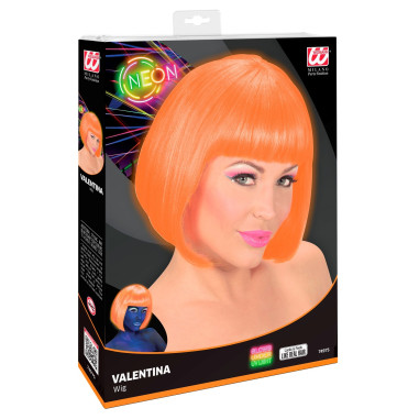 Perruque fluo orange