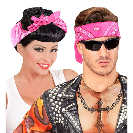 Bandana rétro rose