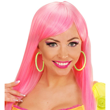 Boucles d'oreilles créoles fluo