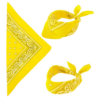 Bandana rétro jaune