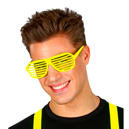 Lunettes jaune Fluo Striées