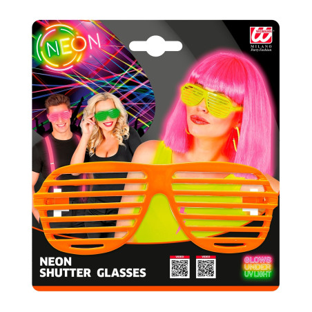 Lunettes orange Fluo Striées