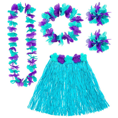 Set Hawaien bleu Complet