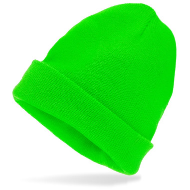 Bonnet vert fluorescent