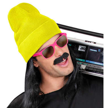 Bonnet jaune fluorescent