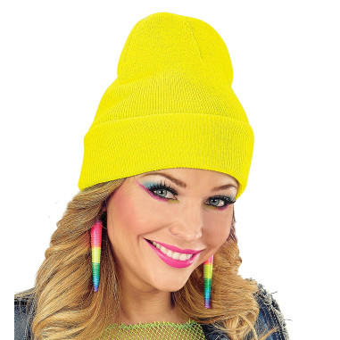 Bonnet jaune fluorescent