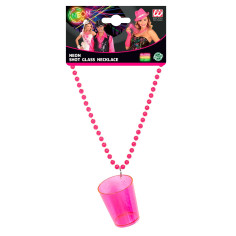 Collier rose Fluo Verre à Shoot 2