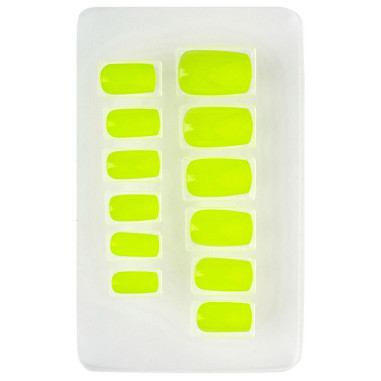 Faux-Ongles Fluorescents - Lot de 12 jaune Faux-Ongles Fluorescents - Lot de 12 jaune