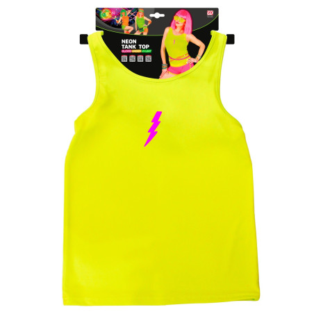 Débardeur jaune Femme Fluo Éclair