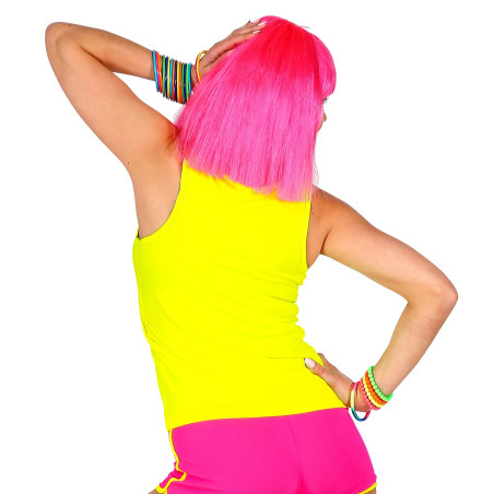 Débardeur jaune Femme Fluo Éclair