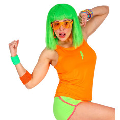 Débardeur Femme orange Fluo Éclair 2
