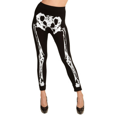 Legging Fluo blanc Squelette