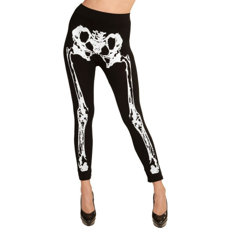 Legging Fluo blanc Squelette