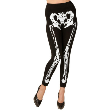 Legging Fluo blanc Squelette