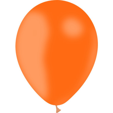 20 Mini-ballons Orange 13 cm