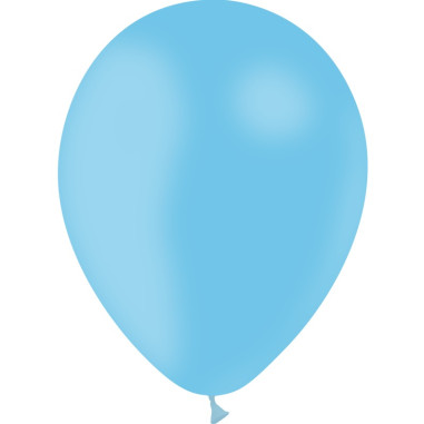 20 Mini-ballons Bleu ciel 13 cm