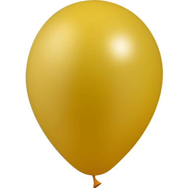 20 Mini-ballons Or 13 cm