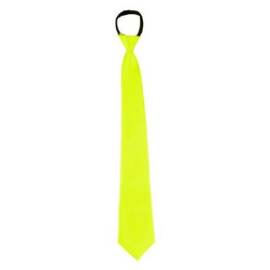 Cravate fluorescente jaune