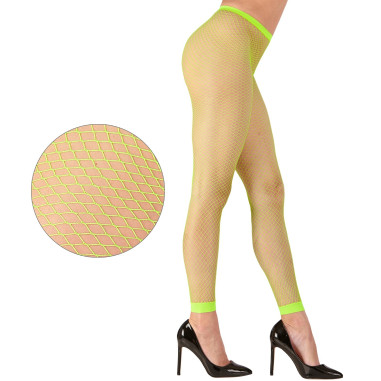 Legging résille vert fluo