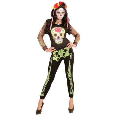 Legging squelette vert fluo Legging squelette vert fluo