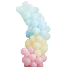 Kit arche de ballons pastel