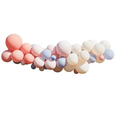 Arche de ballons pastel thème bohème